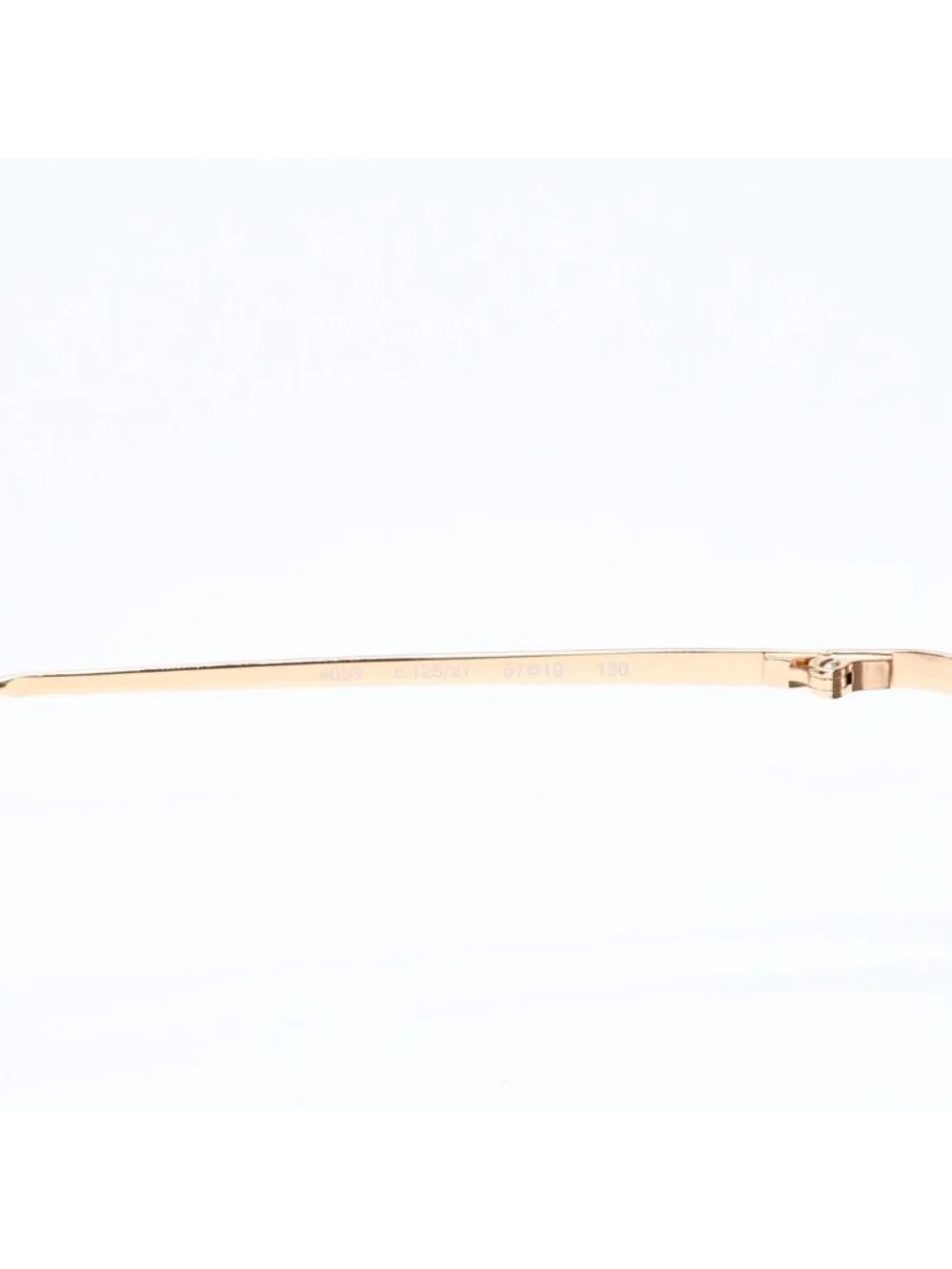 Chanel Rimless Sunglasses Eyewear CC Logo Gold